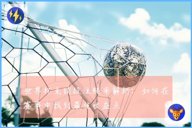 世界杯竞猜投注赔率解析：如何在赛事中找到最佳收益点